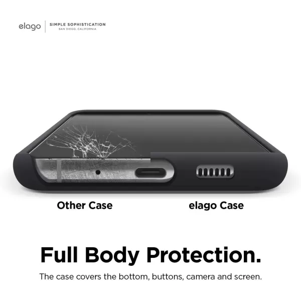 elago Liquid Silicone Case Compatible with Galaxy S20 Ultra Case Full Body Protection Screen amp Camera Protection case for Galaxy S20 Ultra Case Cover BlackBlack