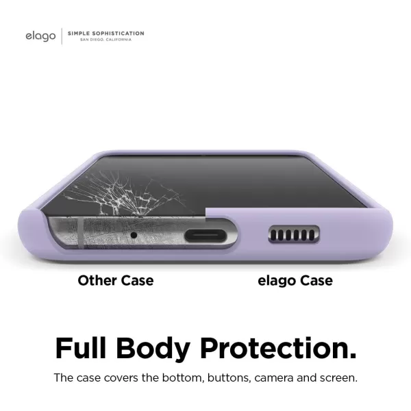 elago Liquid Silicone Case Compatible with Galaxy S20 Ultra Case Full Body Protection Screen amp Camera Protection case for Galaxy S20 Ultra Case Cover BlackLavender