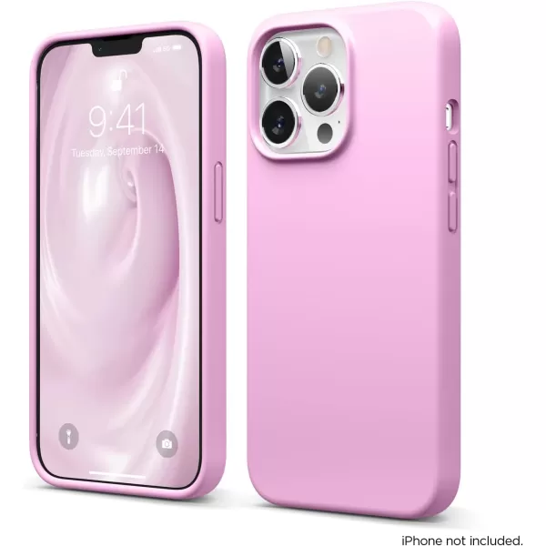 elago Liquid Silicone Case Compatible with iPhone 13 Pro Case 61 Premium Silicone Full Body Protection  3 Layer Shockproof Phone Cover AntiScratch Soft Microfiber Lining StoneHot Pink