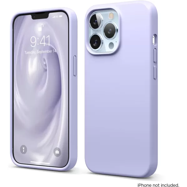 elago Liquid Silicone Case Compatible with iPhone 13 Pro Case 61 Premium Silicone Full Body Protection  3 Layer Shockproof Phone Cover AntiScratch Soft Microfiber Lining StonePurple