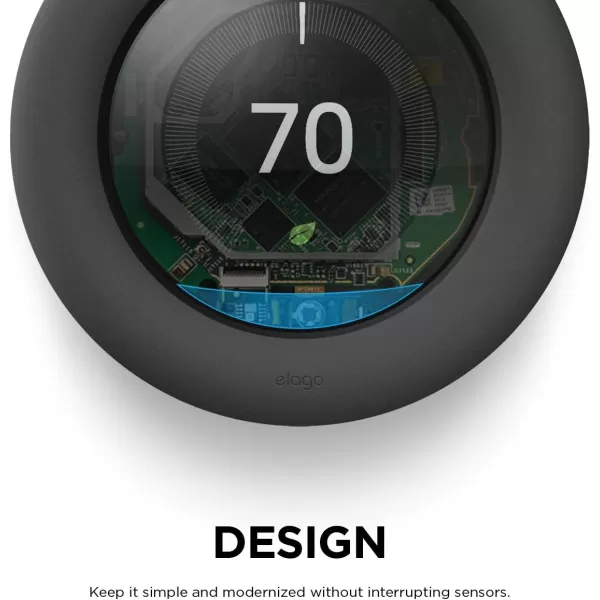 elago Lock Designed for Nest Learning Thermostat Black  Compatible with Google Nest Learning Thermostat 12 3 Generation amp E Home or Public Protection Secure Lock US Patent RegisteredBlack