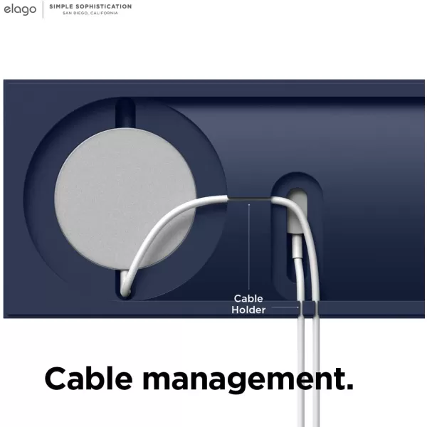 elago MS Charging Tray Duo Compatible with MagSafe Charger and Compatible with Apple Watch Charger  Compatible with iPhone 15141312 Models Stone Charger Not IncludedJean Indigo