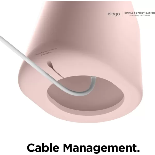 elago MS1 Charging Stand Compatible with MagSafe Charger  Premium Silicone Stand Compatible with iPhone 15141312 Series Designed for iOS17 StandBy mode Jean Indigo Charging Cable Not IncludedSand Pink