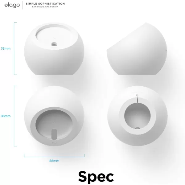 elago MS2 Charging Stand Compatible with MagSafe Charger  Premium Silicone Stand Compatible with iPhone 15141312 Series Designed for MagSafe Stand White Charging Cable Not IncludedWhite