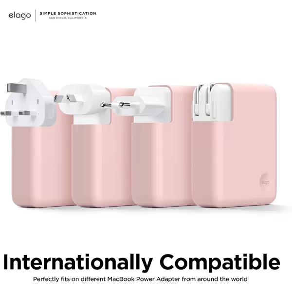 elago MacBook Charger Cover Compatible with MacBook 140W USBC Power Adapter MacBook Pro M3 2023 16 A2991 MacBook Pro M2 2023 16 A2780 MacBook Pro M1 2021 16 A2485 Dark GreyLovely Pink