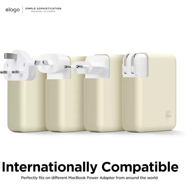 elago MacBook Charger Cover Compatible with MacBook 140W USBC Power Adapter MacBook Pro M3 2023 16 A2991 MacBook Pro M2 2023 16 A2780 MacBook Pro M1 2021 16 A2485 Dark GreyClassic White