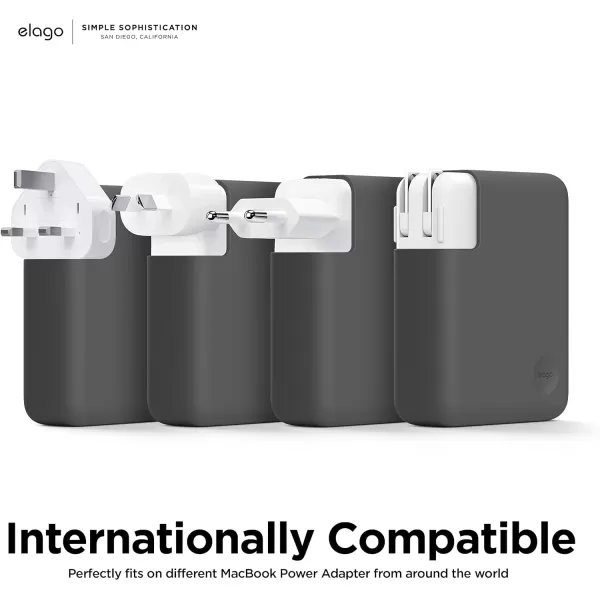 elago MacBook Charger Cover Compatible with MacBook 140W USBC Power Adapter MacBook Pro M3 2023 16 A2991 MacBook Pro M2 2023 16 A2780 MacBook Pro M1 2021 16 A2485 Dark GreyDark Grey