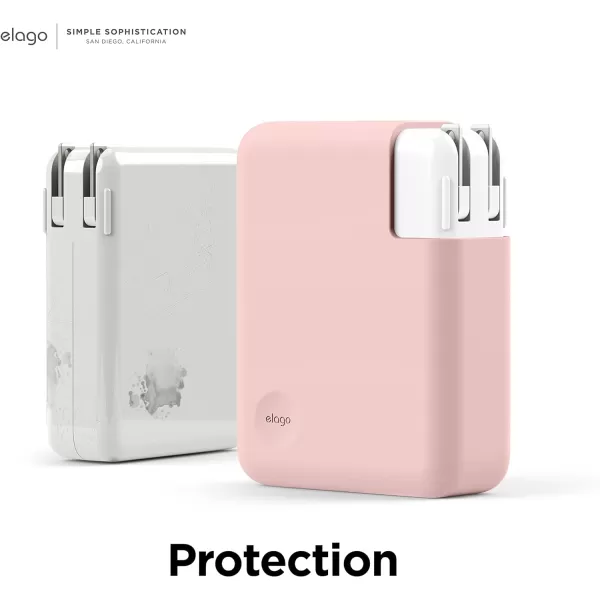 elago MacBook Charger Cover Compatible with MacBook 140W USBC Power Adapter MacBook Pro M3 2023 16 A2991 MacBook Pro M2 2023 16 A2780 MacBook Pro M1 2021 16 A2485 Dark GreyLovely Pink