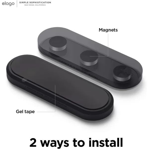 elago Magnetic Cable Management Buttons Magnetic cable holder Organize 3 Cables Powerful magnets Reusable Sticker Attaches to Surface Desk Organization WhiteBlack