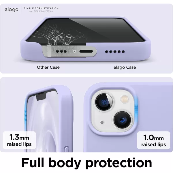 elago Magnetic Case Compatible with MagSafe and iPhone 13 Pro 61 Inch  Builtin Magnets Liquid Silicone Protective Cover Compatible with All MagSafe Accessories Jean IndigoiPhone 13 Purple