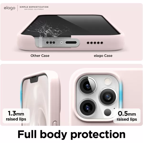 elago Magnetic Case Compatible with MagSafe and iPhone 13 Pro 61 Inch  Builtin Magnets Liquid Silicone Protective Cover Compatible with All MagSafe Accessories Jean IndigoiPhone 13 Pro Lovely Pink