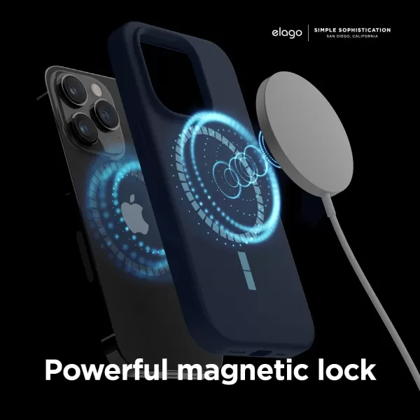 elago Magnetic Case Compatible with MagSafe iPhone 14 Pro Max Case MagSafe  Builtin Magnets Liquid Silicone Case Shockproof Strong Magnet  67 inch BlackiPhone 14 Pro Jean Indigo