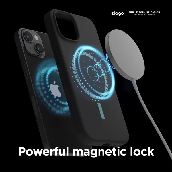 elago Magnetic Case Compatible with MagSafe iPhone 14 Pro Max Case MagSafe  Builtin Magnets Liquid Silicone Case Shockproof Strong Magnet  67 inch BlackiPhone 14 Plus Black