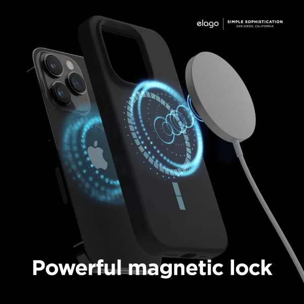 elago Magnetic Case Compatible with MagSafe iPhone 14 Pro Max Case MagSafe  Builtin Magnets Liquid Silicone Case Shockproof Strong Magnet  67 inch BlackiPhone 14 Pro Black