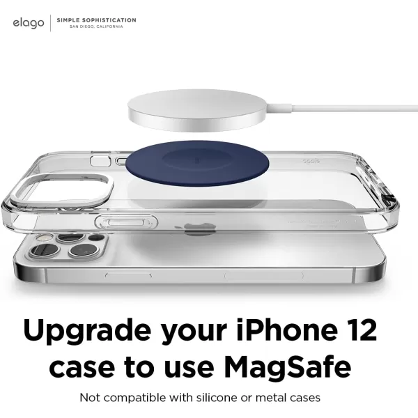 elago Magnetic Guide Sticker Compatible with MagSafe Charger Compatible with Wirelessly Charging iPhones and Compatible with Wirelessly Charging Galaxy Phones StoneJean Indigo