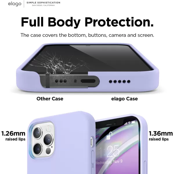 elago Magnetic Silicone Case Compatible with MagSafe Compatible with iPhone 12 and Compatible with iPhone 12 Pro 61 Inch  Builtin Magnets Compatible with All MagSafe Accessories Lovely PinkiPhone 12 Pro Max Lavender