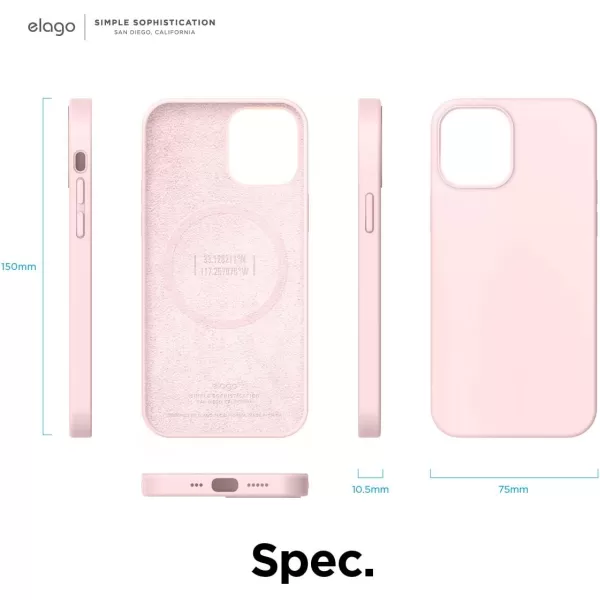 elago Magnetic Silicone Case Compatible with MagSafe Compatible with iPhone 12 and Compatible with iPhone 12 Pro 61 Inch  Builtin Magnets Compatible with All MagSafe Accessories Lovely PinkiPhone 12  iPhone 12 Pro Lovely Pink