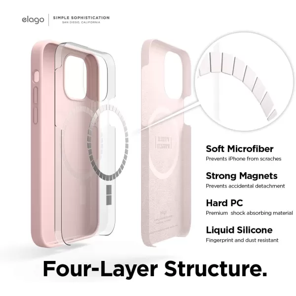 elago Magnetic Silicone Case Compatible with MagSafe Compatible with iPhone 12 and Compatible with iPhone 12 Pro 61 Inch  Builtin Magnets Compatible with All MagSafe Accessories Lovely PinkiPhone 12 mini Lovely Pink