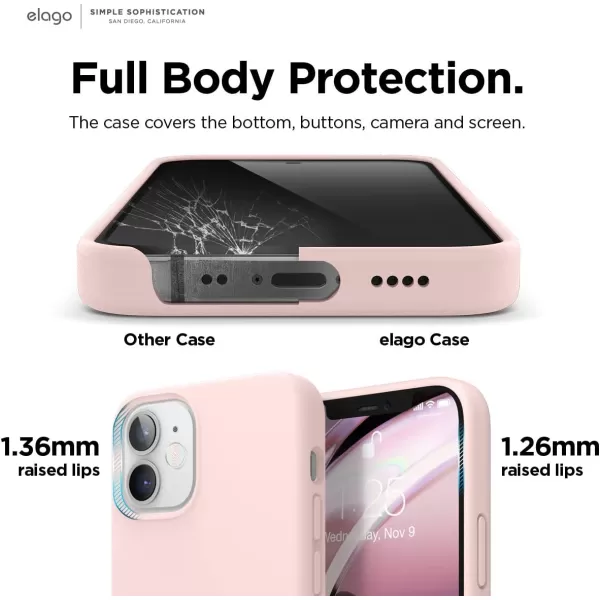 elago Magnetic Silicone Case Compatible with MagSafe Compatible with iPhone 12 and Compatible with iPhone 12 Pro 61 Inch  Builtin Magnets Compatible with All MagSafe Accessories Lovely PinkiPhone 12 mini Lovely Pink