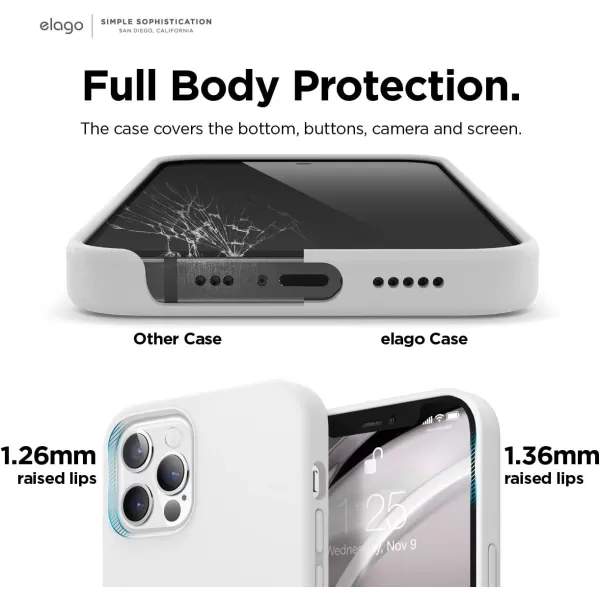 elago Magnetic Silicone Case Compatible with MagSafe Compatible with iPhone 12 and Compatible with iPhone 12 Pro 61 Inch  Builtin Magnets Compatible with All MagSafe Accessories Lovely PinkiPhone 12  iPhone 12 Pro White