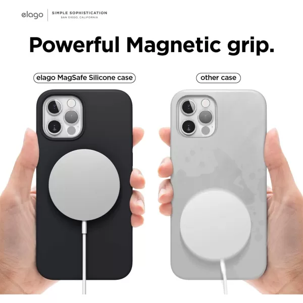 elago Magnetic Silicone Case Compatible with MagSafe Compatible with iPhone 12 and Compatible with iPhone 12 Pro 61 Inch  Builtin Magnets Compatible with All MagSafe Accessories Lovely PinkiPhone 12 Pro Max Black