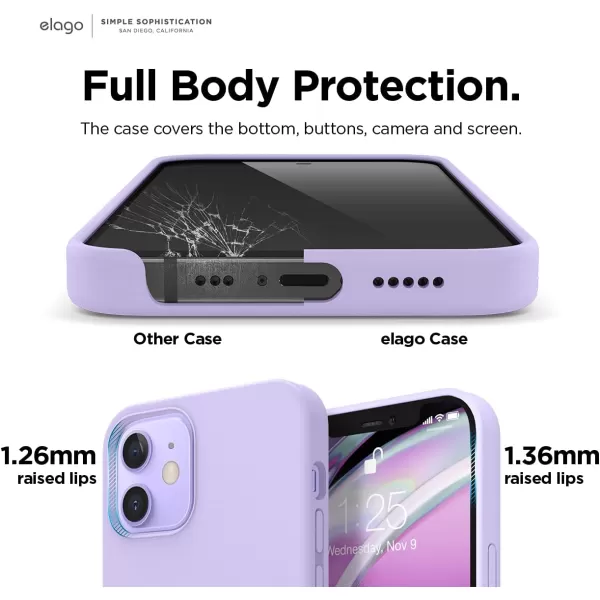 elago Magnetic Silicone Case Compatible with MagSafe Compatible with iPhone 12 and Compatible with iPhone 12 Pro 61 Inch  Builtin Magnets Compatible with All MagSafe Accessories Lovely PinkiPhone 12  iPhone 12 Pro Lavender