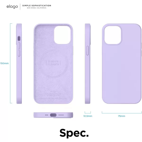 elago Magnetic Silicone Case Compatible with MagSafe Compatible with iPhone 12 and Compatible with iPhone 12 Pro 61 Inch  Builtin Magnets Compatible with All MagSafe Accessories Lovely PinkiPhone 12  iPhone 12 Pro Lavender