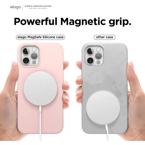 elago Magnetic Silicone Case Compatible with MagSafe Compatible with iPhone 12 and Compatible with iPhone 12 Pro 61 Inch  Builtin Magnets Compatible with All MagSafe Accessories Lovely PinkiPhone 12  iPhone 12 Pro Lovely Pink