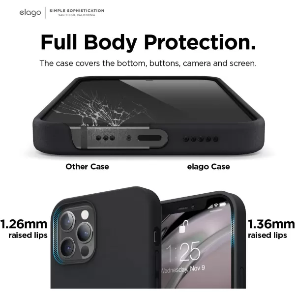 elago Magnetic Silicone Case Compatible with MagSafe Compatible with iPhone 12 and Compatible with iPhone 12 Pro 61 Inch  Builtin Magnets Compatible with All MagSafe Accessories Lovely PinkiPhone 12 Pro Max Black