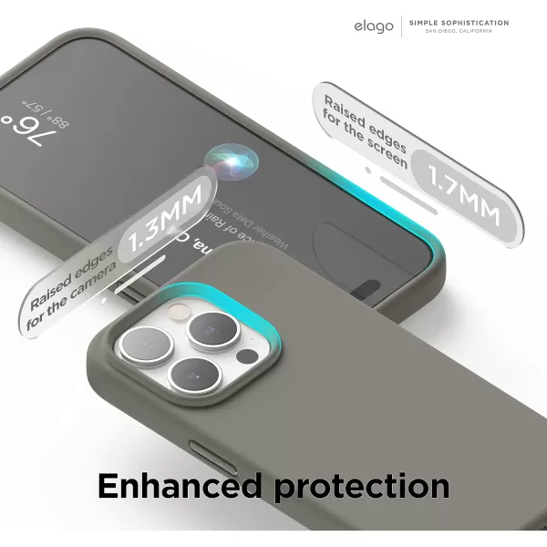 elago Magnetic Silicone Case Compatible with iPhone 15 Pro Max Case 67 Inch Compatible with All MagSafe Accessories  Builtin Magnets Soft Grip Silicone Shockproof StoneiPhone 15 Pro Max Medium Gray