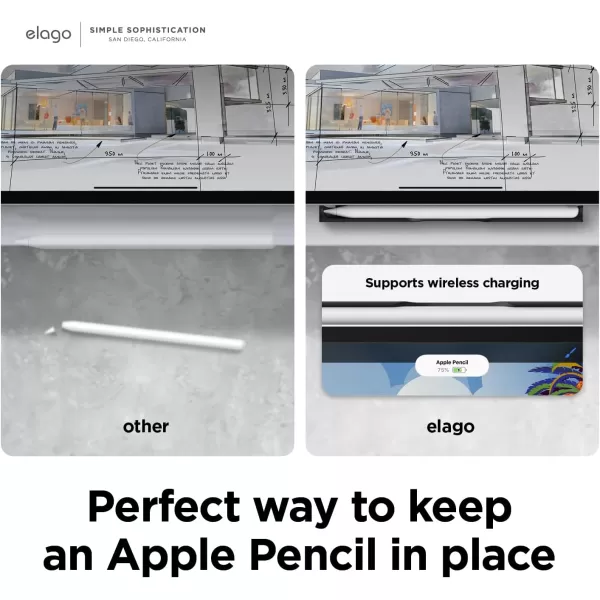 elago Metal Pencil Holder Compatible with Apple Pencil 2nd Generation Apple Magic Keyboard Smart Keyboard Folio and Other Magnetic Cases for iPad Keep an Apple Pencil in Placeelago Metal Pencil Holder Compatible with Apple Pencil 2nd Generation Apple Magic Keyboard Smart Keyboard Folio and Other Magnetic Cases for iPad Keep an Apple Pencil in Place