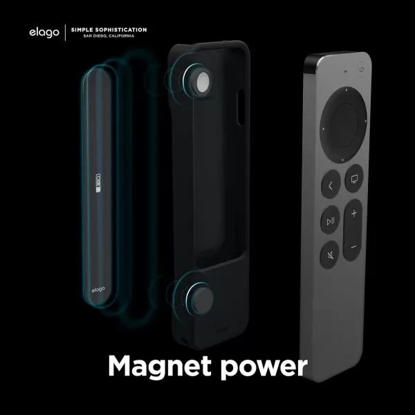 elago Metal Plate Compatible with R1 2022 Apple TV 4K Siri Remote 3rd Generation Case  Powerful Magnets Stick to Plate Adhesive Tape Included Minimalistic Design Complete Access 2 Plates IncludedApple TV Siri Remote 2nd Generation