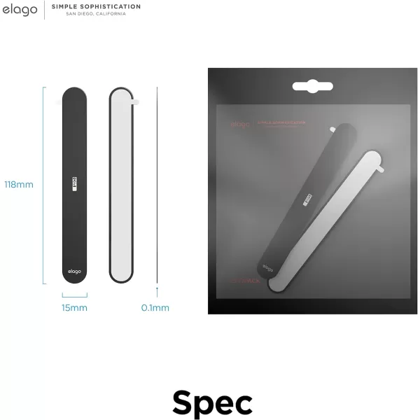 elago Metal Plate Compatible with R1 2022 Apple TV 4K Siri Remote 3rd Generation Case  Powerful Magnets Stick to Plate Adhesive Tape Included Minimalistic Design Complete Access 2 Plates IncludedApple TV Siri Remote 2nd Generation