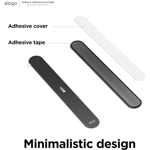 elago Metal Plate Compatible with R1 2022 Apple TV 4K Siri Remote 3rd Generation Case  Powerful Magnets Stick to Plate Adhesive Tape Included Minimalistic Design Complete Access 2 Plates IncludedApple TV Siri Remote 1st Generation