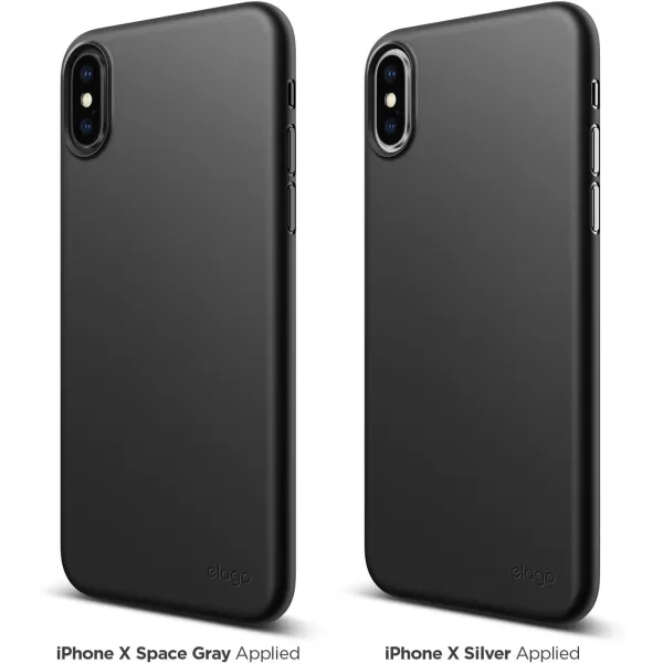 elago Origin Series for iPhone XS  iPhone X Case  Minimalistic Design Slim Fit Scratch Resistant Protective Cover for Apple iPhone XS 2018 iPhone X 2017  Blackelago Origin Series for iPhone XS  iPhone X Case  Minimalistic Design Slim Fit Scratch Resistant Protective Cover for Apple iPhone XS 2018 iPhone X 2017  Black