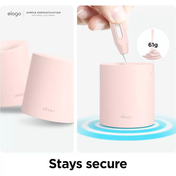 elago Pencil Stand Compatible with Apple Pencil 1st amp 2nd Generation and Apple Pencil USBC and Any Tablet Stylus with or Without Pencil Case or Sleeve Durable Silicone Stand Lovely PinkLovely Pink