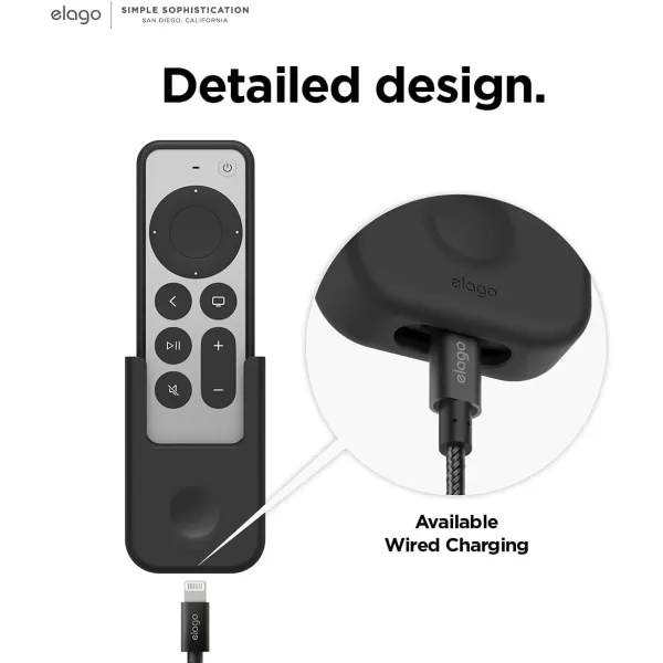 elago Phone Holder Mount Compatible with All Smartphone Models Adjustable WhiteApple TV 4K Siri Remote 3rd amp 2nd Gen Black