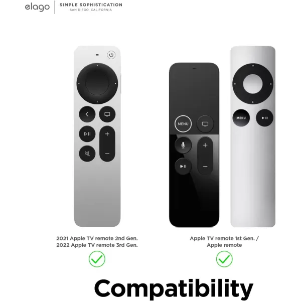 elago Phone Holder Mount Compatible with All Smartphone Models Adjustable WhiteApple TV 4K Siri Remote 3rd amp 2nd Gen Black