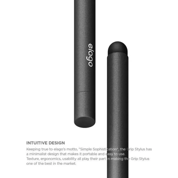 elago Premium Aluminum Stylus Pens for All Touch Screen TabletsCell Phones SlimSliver Replaceable Tip Extra Tip Included Compatible with iPhone iPad Galaxy S Series Galaxy Tab Kindle FireBlack