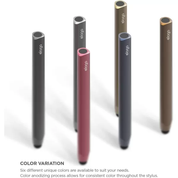 elago Premium Aluminum Stylus Pens for All Touch Screen TabletsPhones ChocolateChocolate