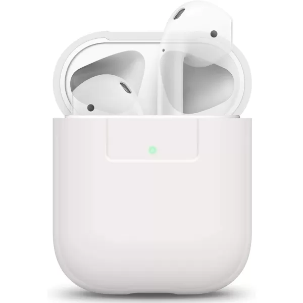 elago Premium Silicone AirPods Case Designed for Apple AirPods 1 and 2 Front LED Visible PeachMulti