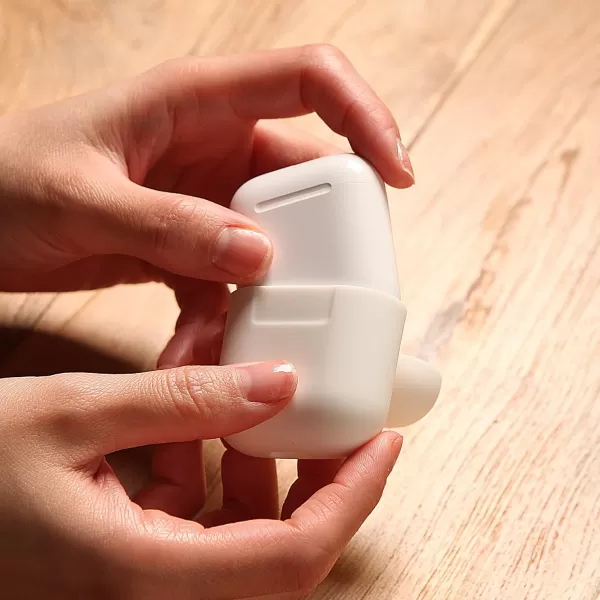 elago Premium Silicone AirPods Case Designed for Apple AirPods 1 and 2 Front LED Visible PeachRed