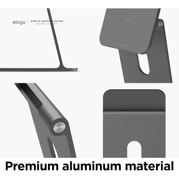 elago Premium iPad Magnetic Stand Designed for iPad Pro 1295th4th Gen iPad Pro 113rd2nd Gen iPad Air 1095th4th Gen iPad Mini 836th Gen iPad 10910th Gen SilverDark Grey