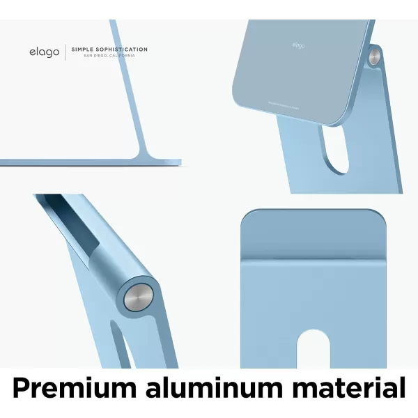 elago Premium iPad Magnetic Stand Designed for iPad Pro 1295th4th Gen iPad Pro 113rd2nd Gen iPad Air 1095th4th Gen iPad Mini 836th Gen iPad 10910th Gen SilverLight Blue