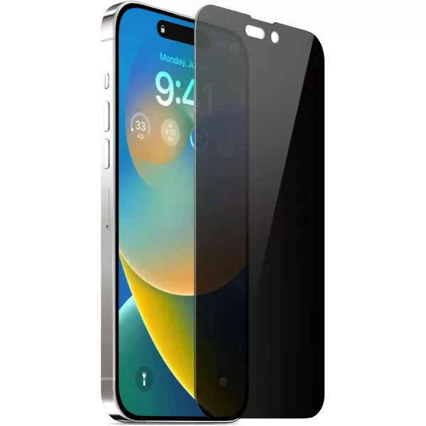 elago Privacy Glass Screen Protector Compatible with iPhone 14 Pro Max  Protect Privacy 9H Surface Hardness ShatterProof Scratch ProtectioniPhone 14  iPhone 13 Pro  iPhone 13