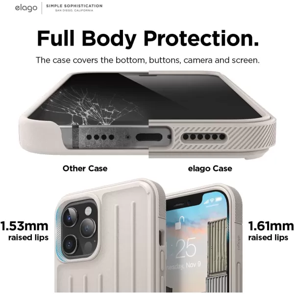 elago Protective Armor Case Compatible with iPhone 12 Pro Max Dark Grey  Shock Absorbing Design Durable TPU Wireless Charging Supported US Patent RegisteredStone