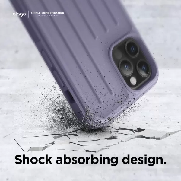 elago Protective Armor Case Compatible with iPhone 12 and Compatible with iPhone 12 Pro 61 Inch Black  Shock Absorbing Design Durable TPU Wireless Charging SupportedPurple Grey