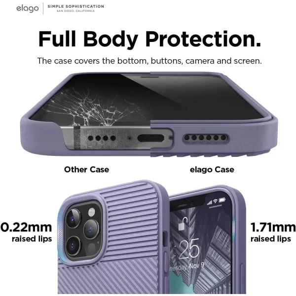 elago Protective Cushion Case Compatible with iPhone 12 Pro Max 2020 Graphite Grey  Shock Absorbing Design Wireless Charging Supported Durable TPU Material US Patent RegisteredPurple Grey