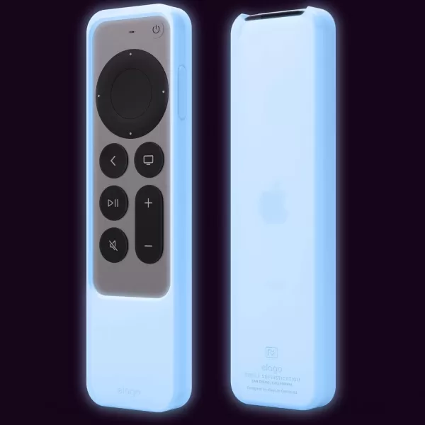 elago R2 Slim Case Compatible with 2022 Apple TV 4K HD Siri Remote 3rd Generation Compatible with 2021 Apple TV Siri Remote 2nd  Light ScratchFree Full Access to All Functions Nightglow BlueNightglow Blue