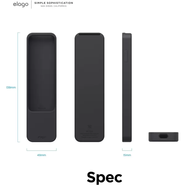 elago R2 Slim Case Compatible with 2022 Apple TV 4K HD Siri Remote 3rd Generation Compatible with 2021 Apple TV Siri Remote 2nd  Light ScratchFree Full Access to All Functions Nightglow BlueBlack